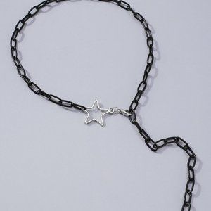 BUNDLE DEAL! Black Chain Star Necklace NEW